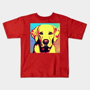 Golden Labrador Pop Art Kids T-Shirt